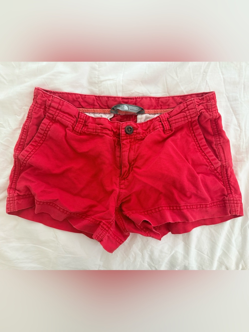 The North Face Women’s Pink/Coral Chino Shorts Size 4